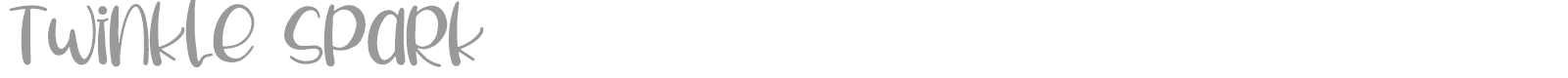 Twinkle Spark font preview